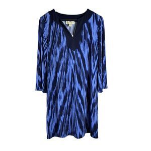 Michael Kors Dress Women's Size Medium Crew Blue Long‎ Sleeve